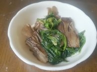 ほうれんそうとまいたけのおひたし【和食・副菜】