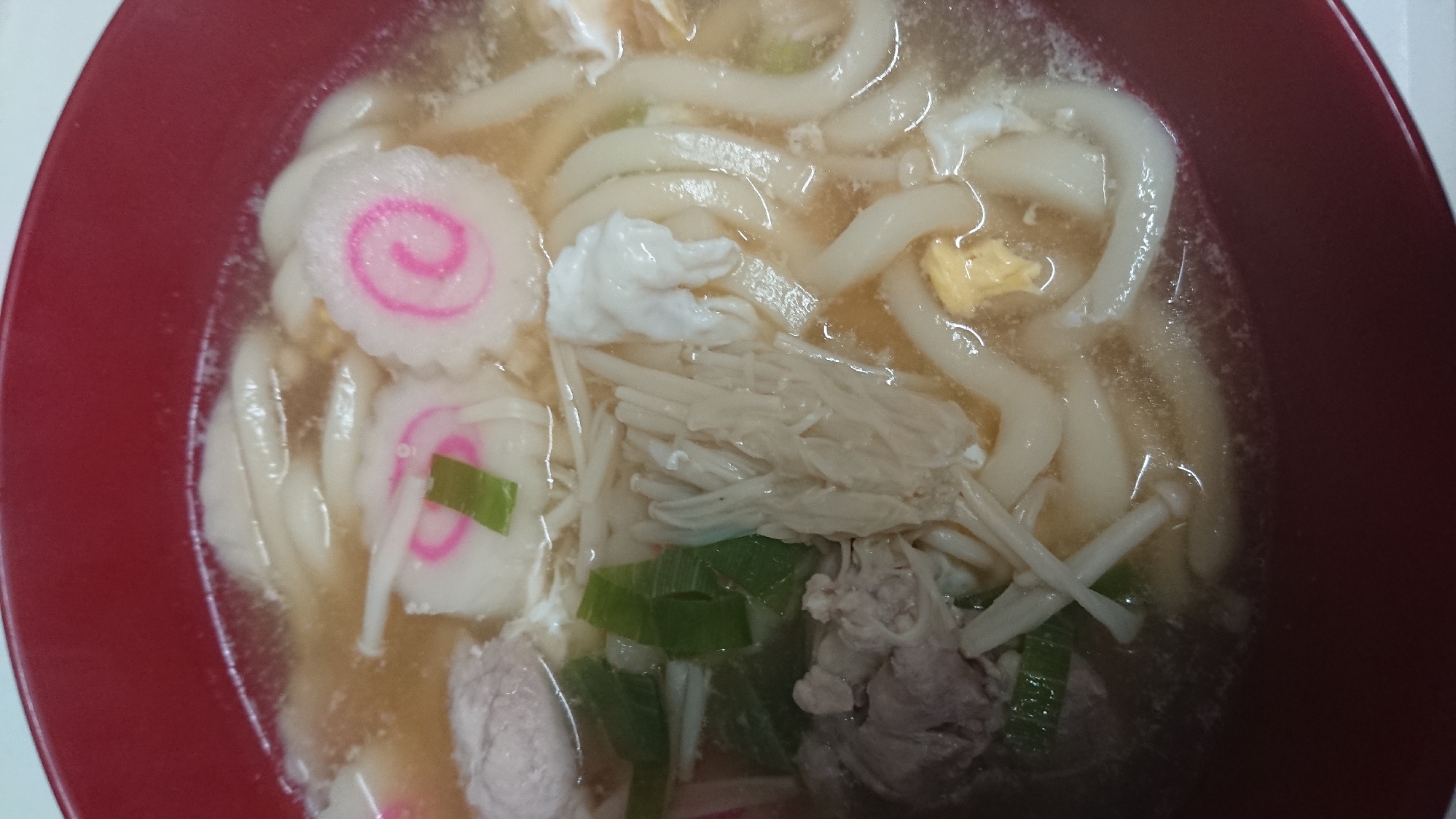 ネギ鳥もも肉煮うどん