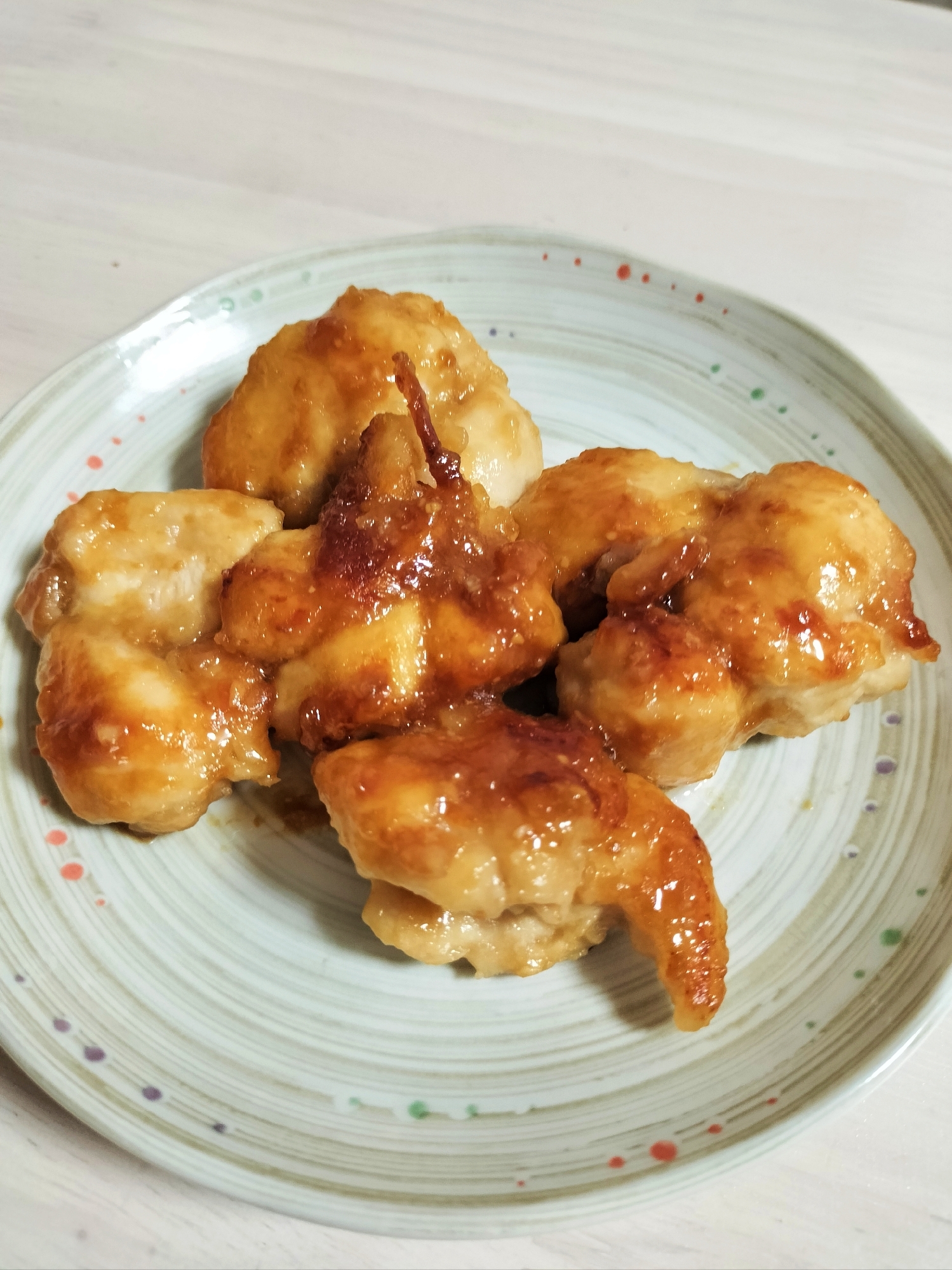 鶏肩肉のにんにく味噌焼き