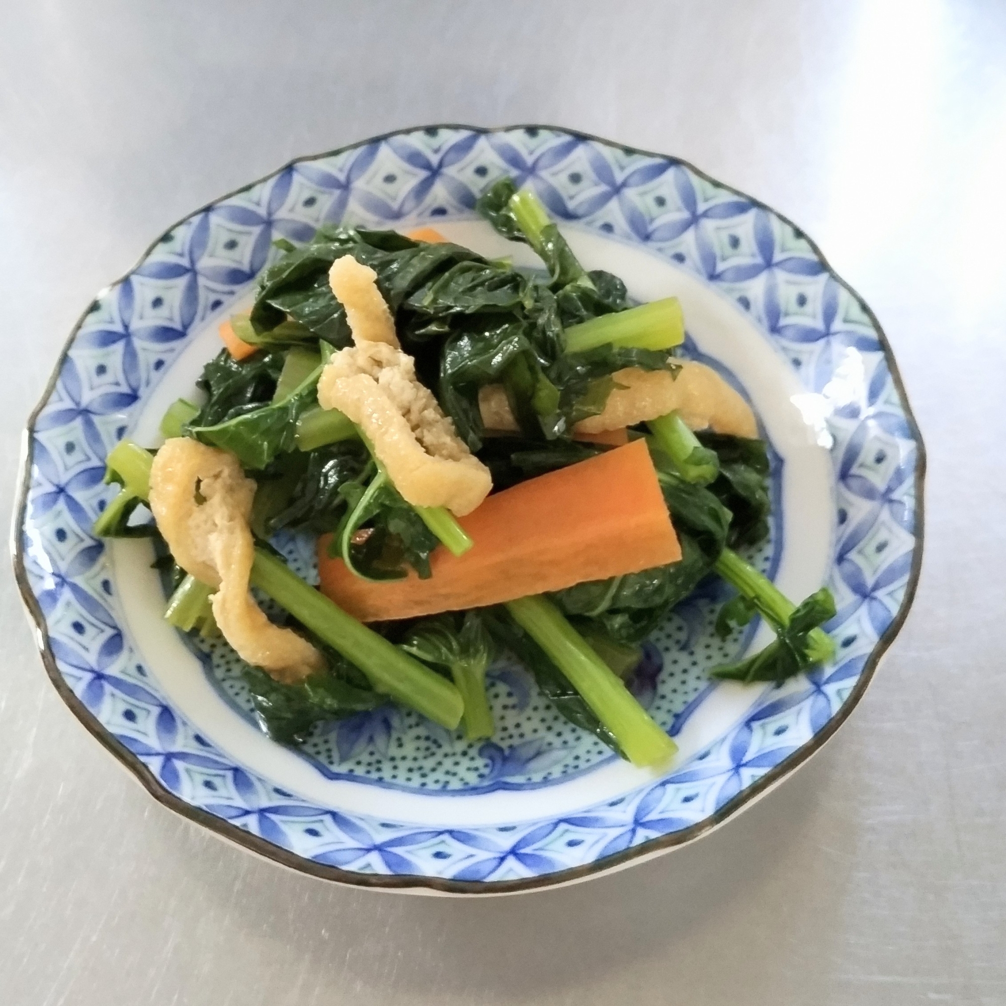 大根葉と油揚げの煮物