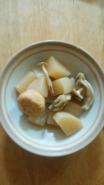 大根とブナシメジの煮物
