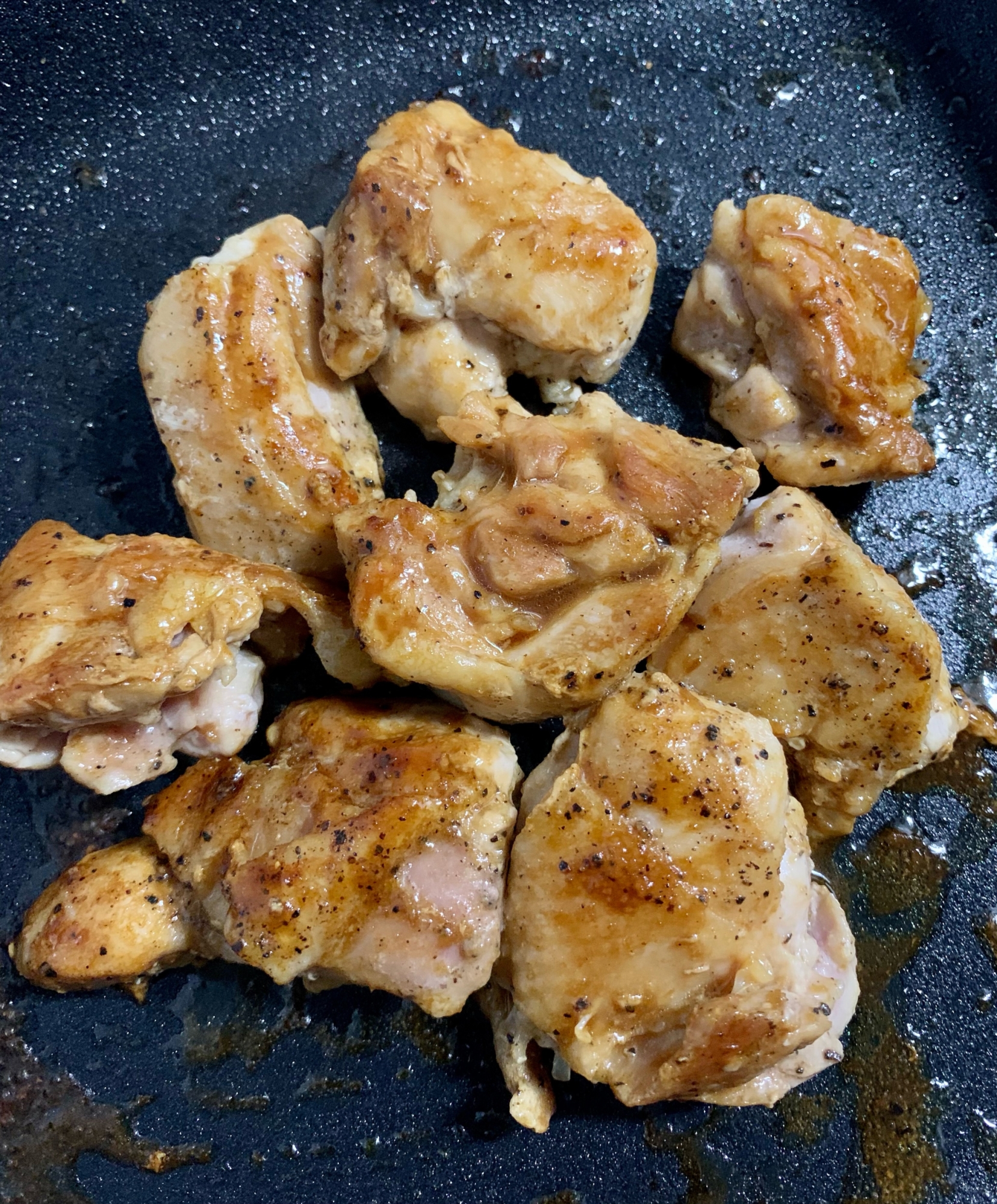 鶏肉のわさび醤油焼き