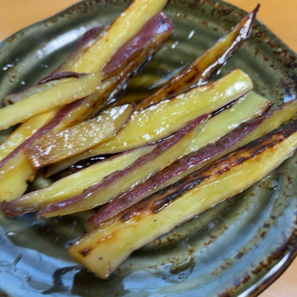 ★切り方をなぜ間違ったのか…笑。でも、味はめっちゃ美味しい！ごまもなかったけど、みりんはちみつがさいこー！リピ決定です