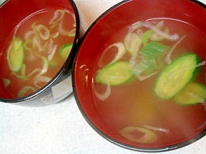 パスタの茹で汁で簡単スープ
