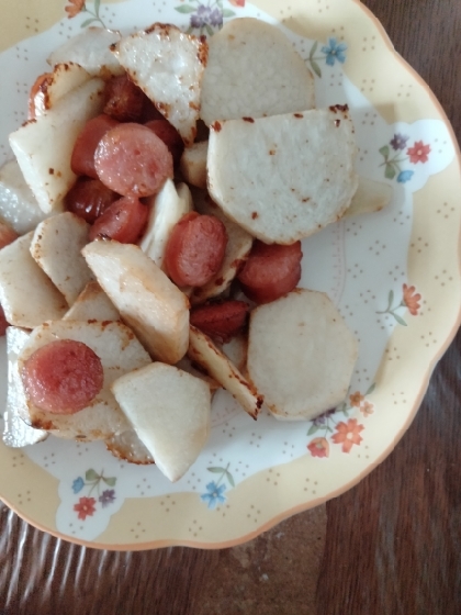 里芋とベーコンの炒め煮バター醤油風味