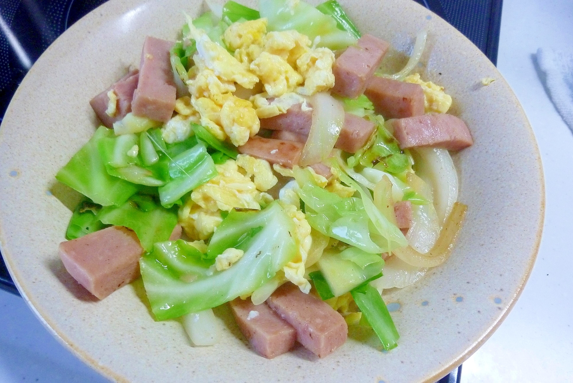 スパムで 簡単野菜炒め レシピ 作り方 By げんきノンタン 楽天レシピ