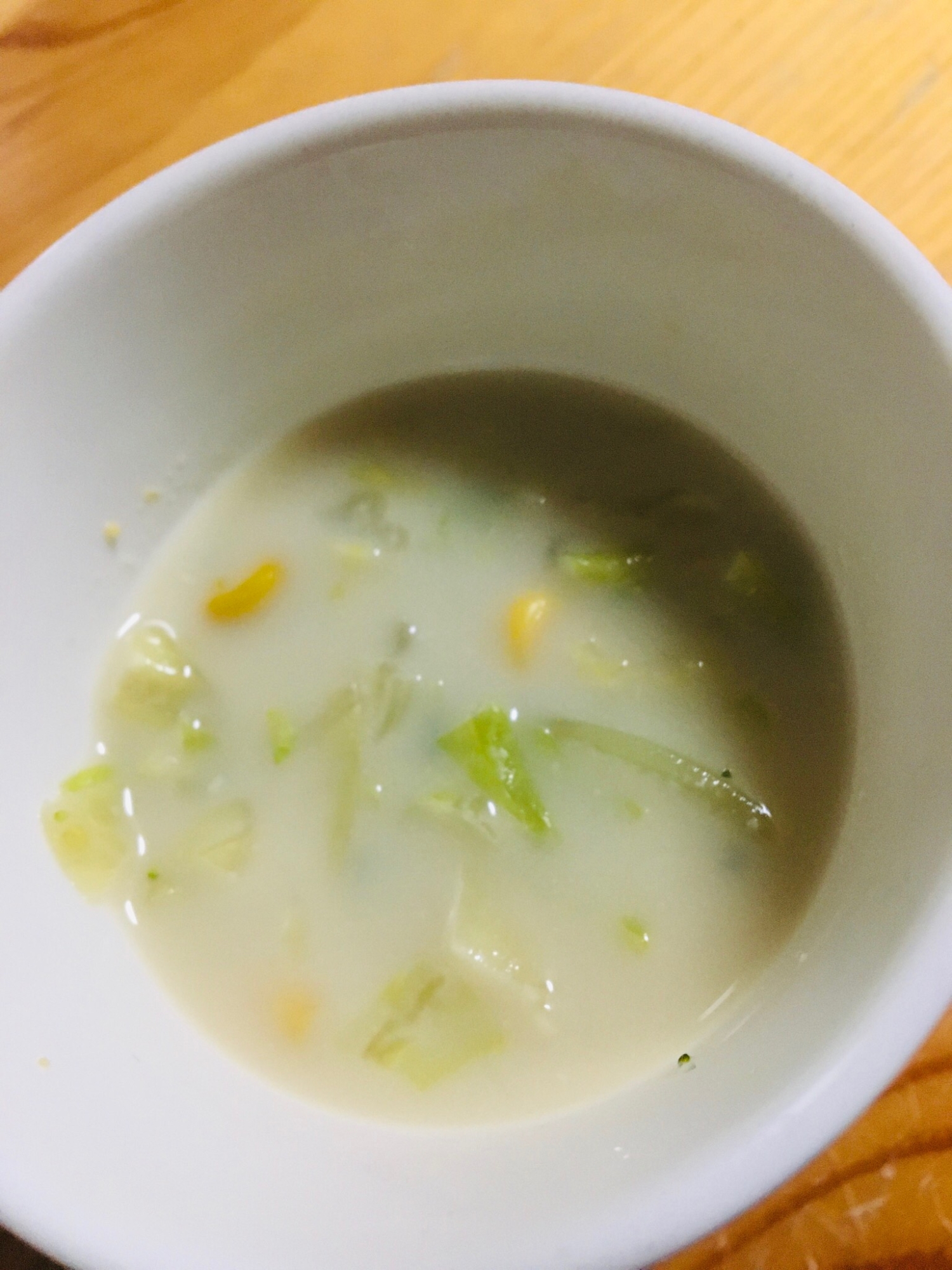 スキムミルクで簡単野菜スープ