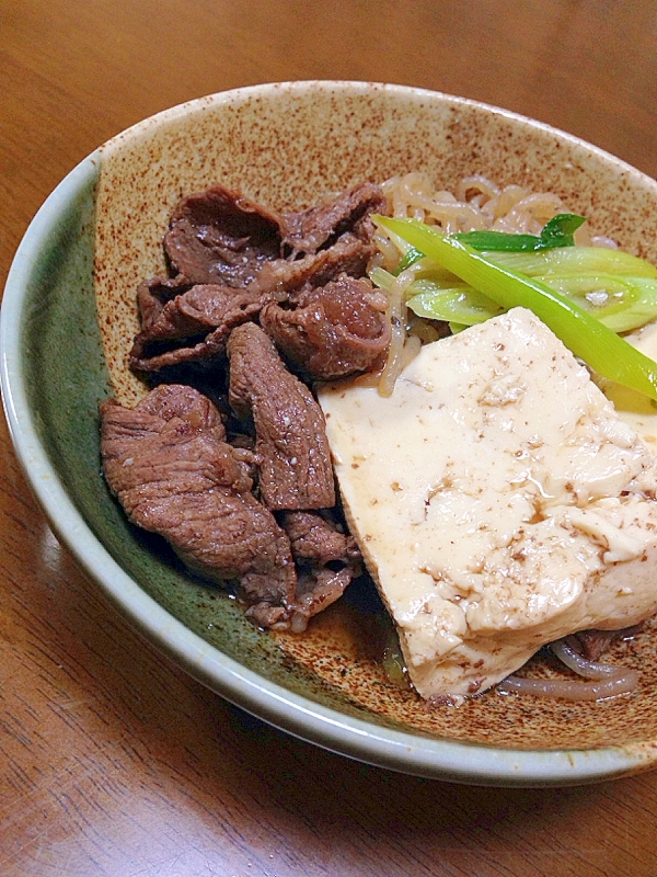 牛肉と豆腐のすき煮