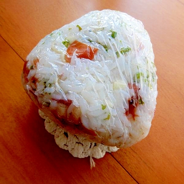 まな板なし５分！+茗荷で❤梅干し混ぜ込みお握り♪