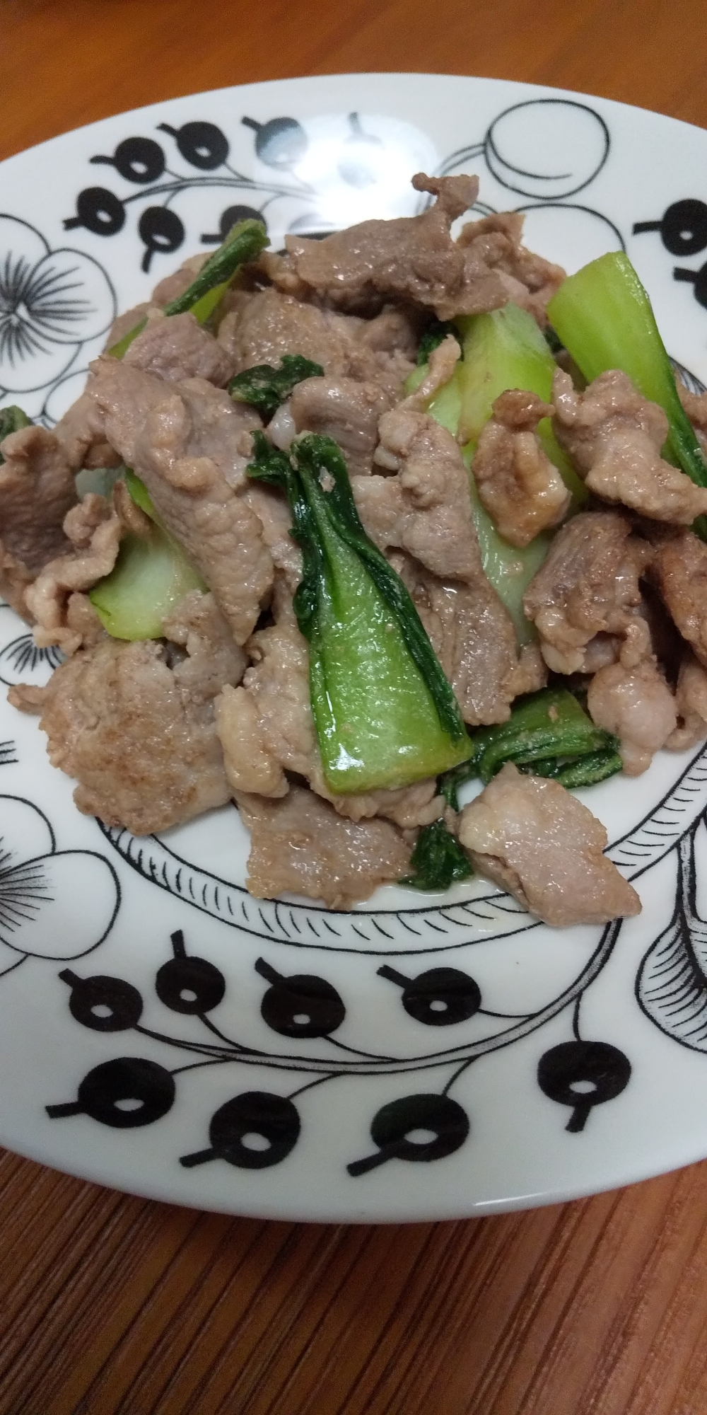 お弁当に♪チンゲン菜と豚肉の焼き肉のたれ炒め