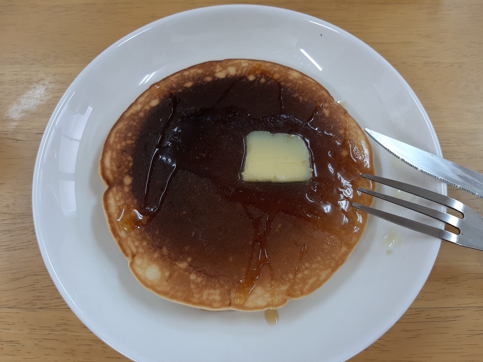 BPなし薄力粉でホットケーキ