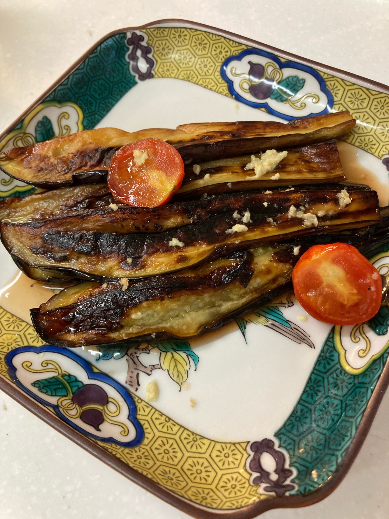 茄子とトマトのカンタン酢マリネ