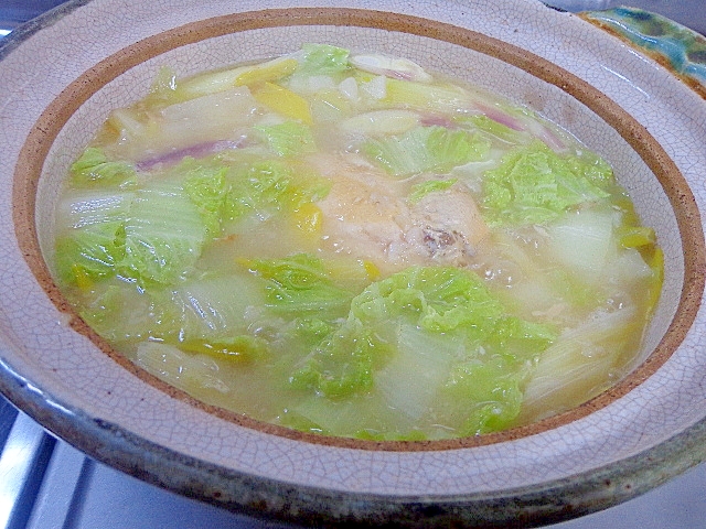 冬野菜いっぱいのサムゲタン生姜鍋