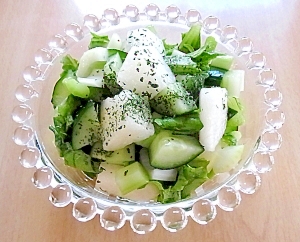 梨と緑野菜のサラダ