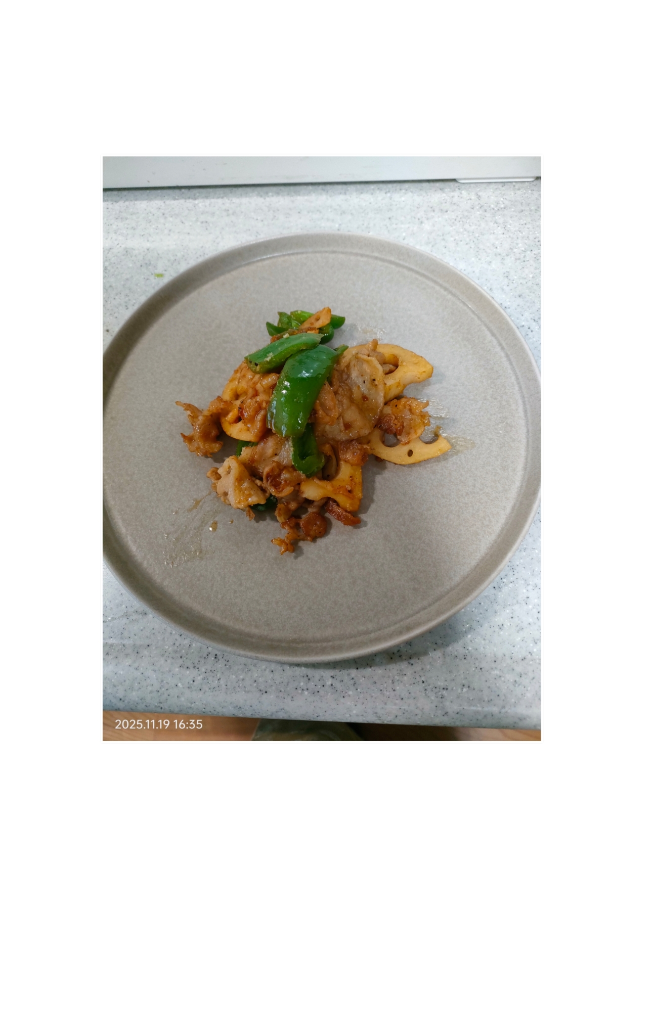 豚バラ＆レンコンのピリ辛炒め