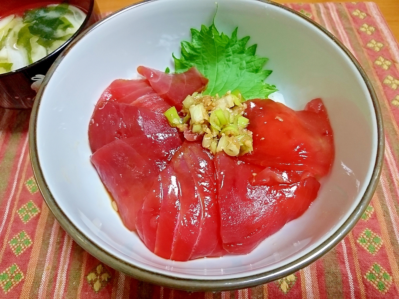 しょうゆ糀で鮪丼