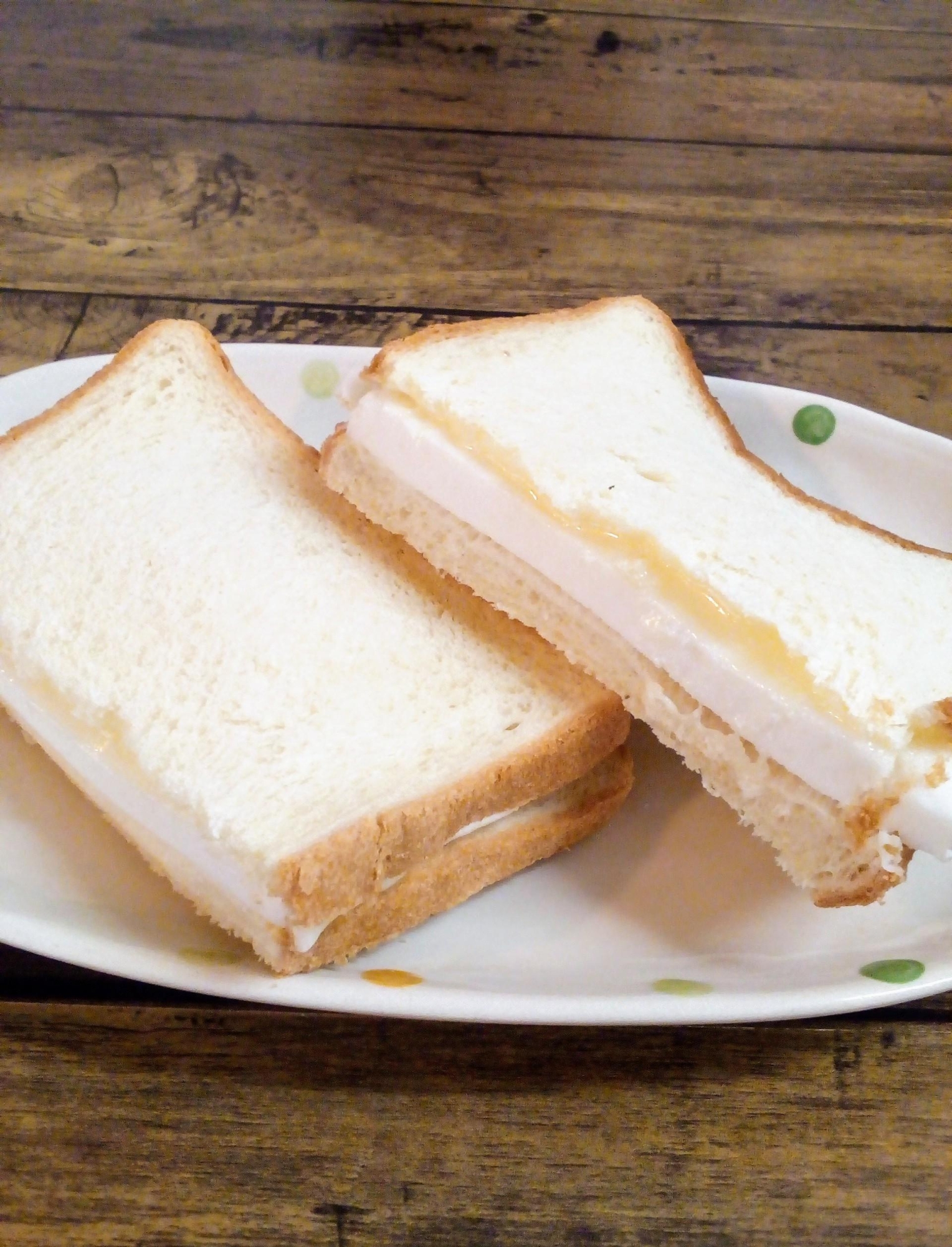 ♪白はんぺんとスライスチーズのサンドイッチ♪