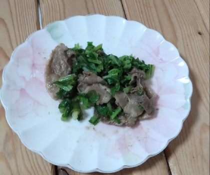 高菜と豚ばら肉の煮物