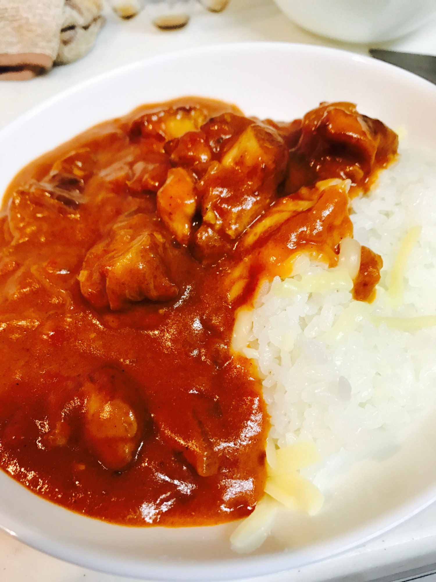 トマト缶でバターチキンカレー♡