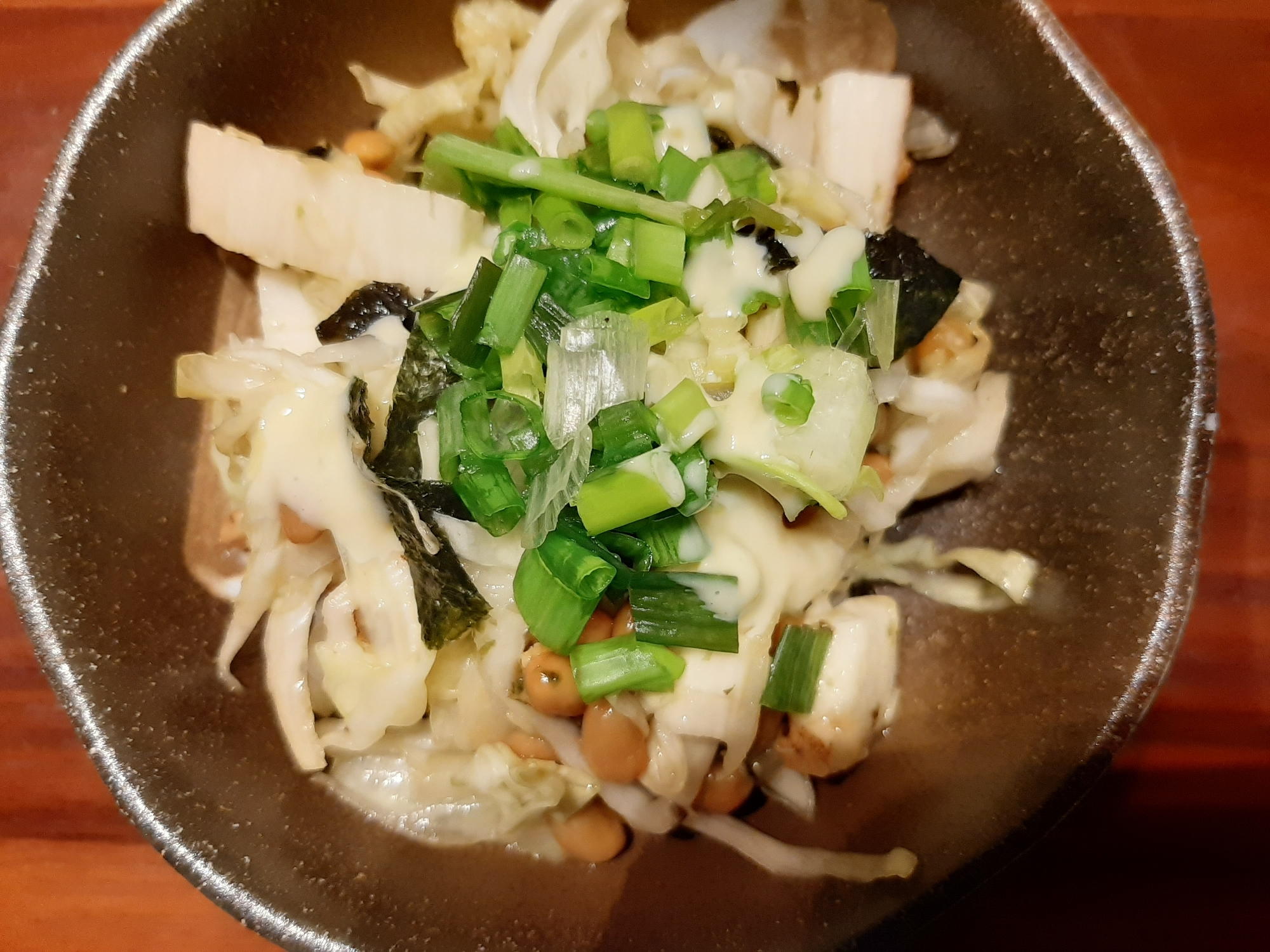 納豆と長芋のサラダ