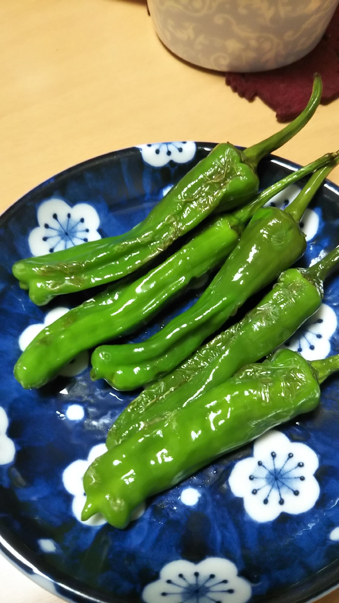 青唐辛子の焼き浸し