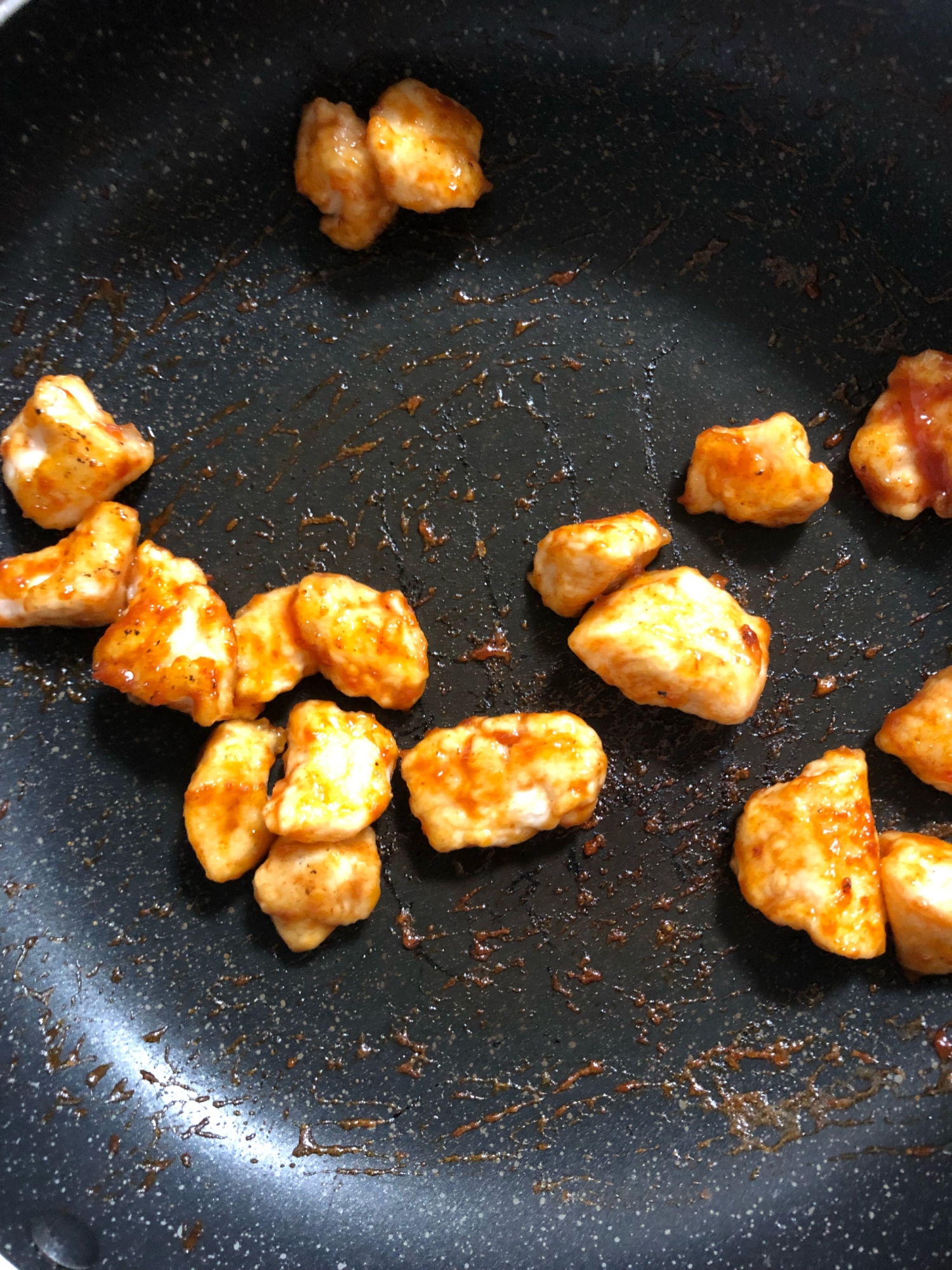 幼児食〜鶏胸肉のケチャップ炒め〜