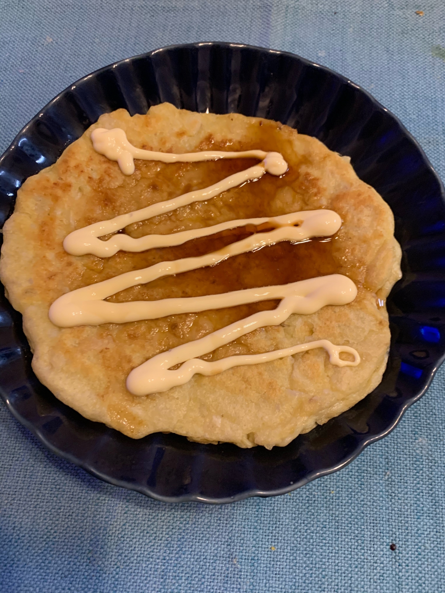 ヘルシー！お好み焼き風里いも焼き