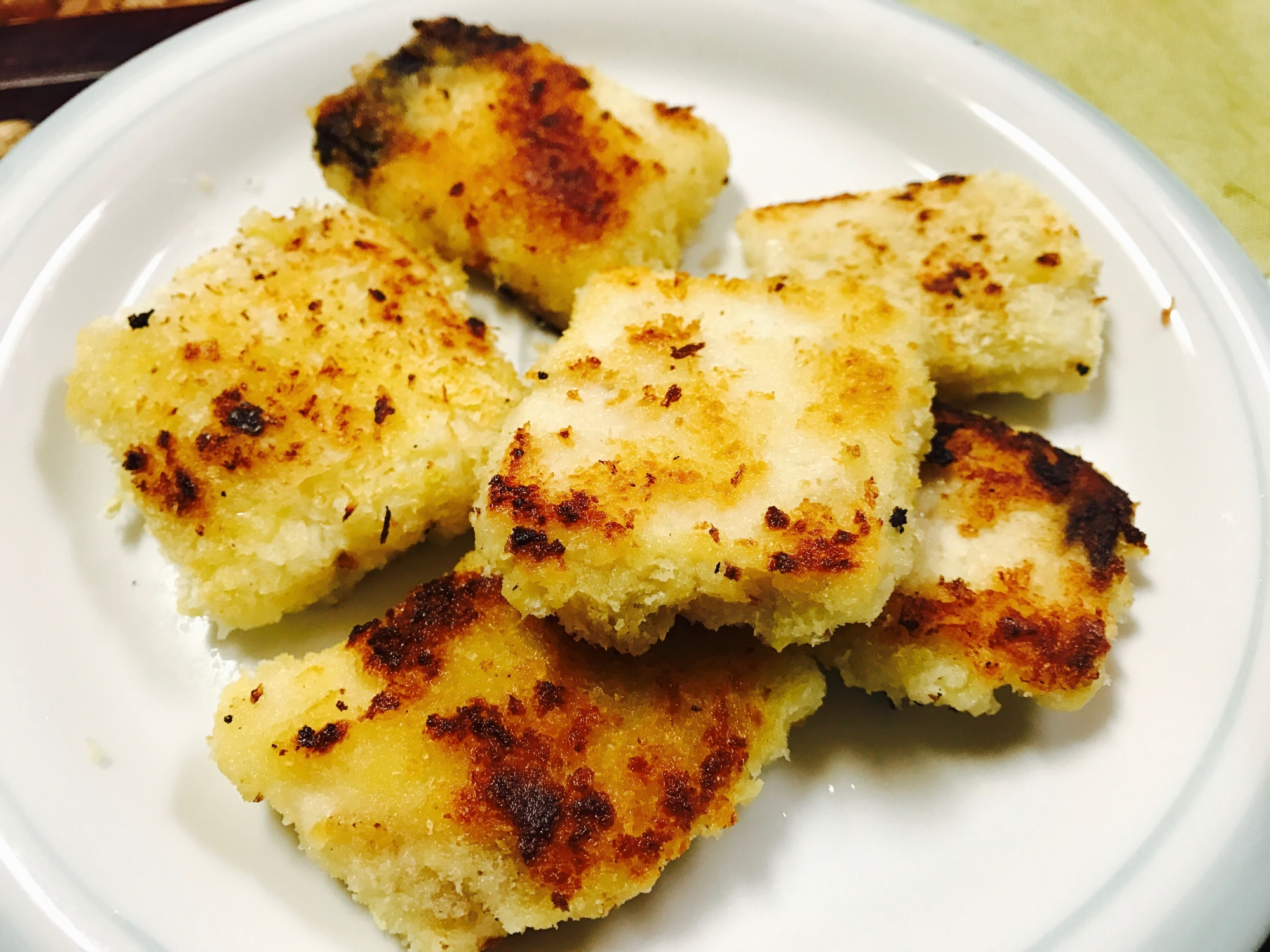 カジキマグロのチーズはさみパン粉揚げ焼き