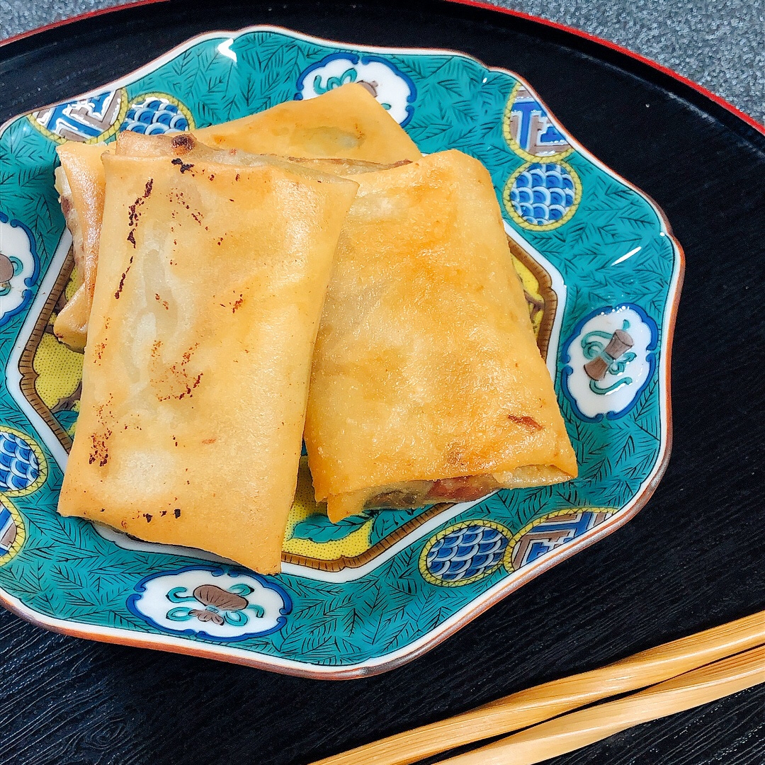 豚の角煮のリメイク春巻き♪