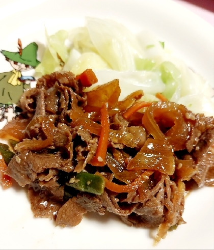 牛焼肉 ( 醤油 砂糖 コチュジャン )