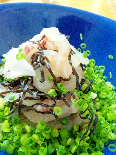 鯛の塩昆布和え レシピ 作り方 By Gangen 楽天レシピ