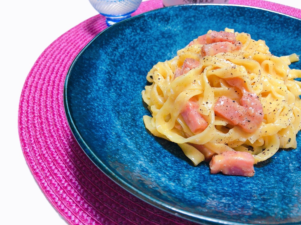 生クリームなしでも美味しい!!カルボナーラ