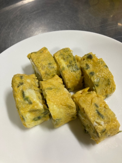 香りがたまらない♡お弁当にも♡みょうがの玉子焼き