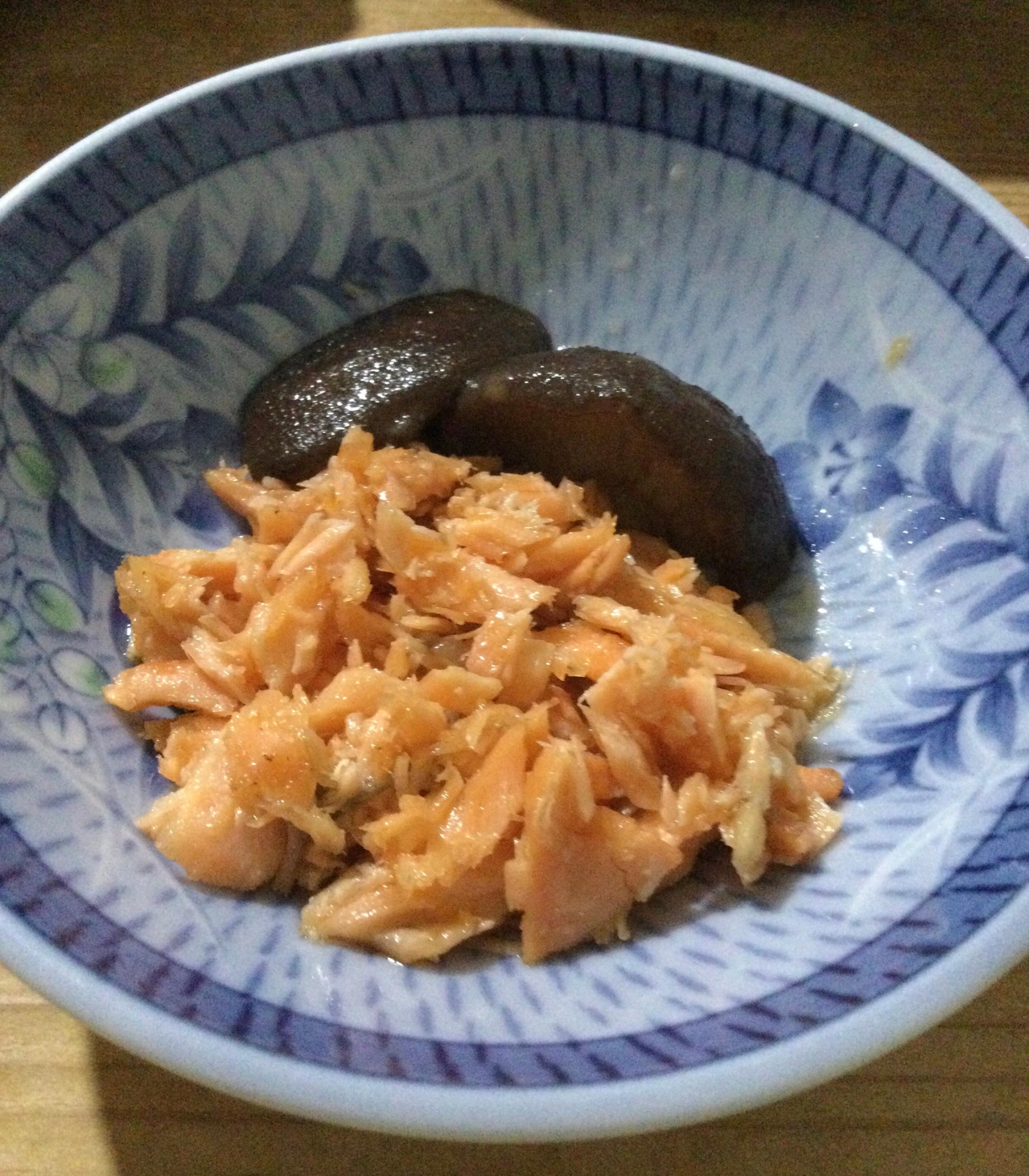 鮭フレークと椎茸♪