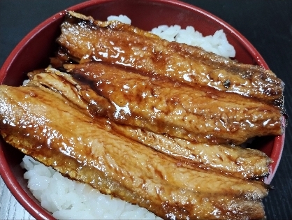 簡単♪サンマの蒲焼丼^_^