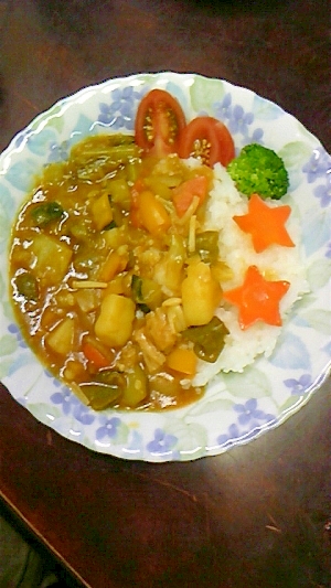 旨みたっぷりの野菜カレー