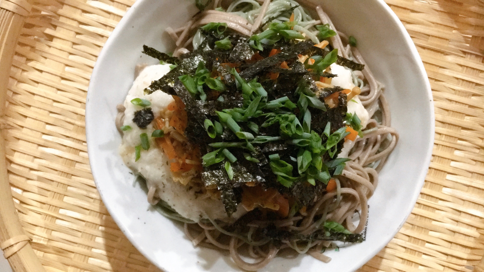 なめ茸とろろ蕎麦