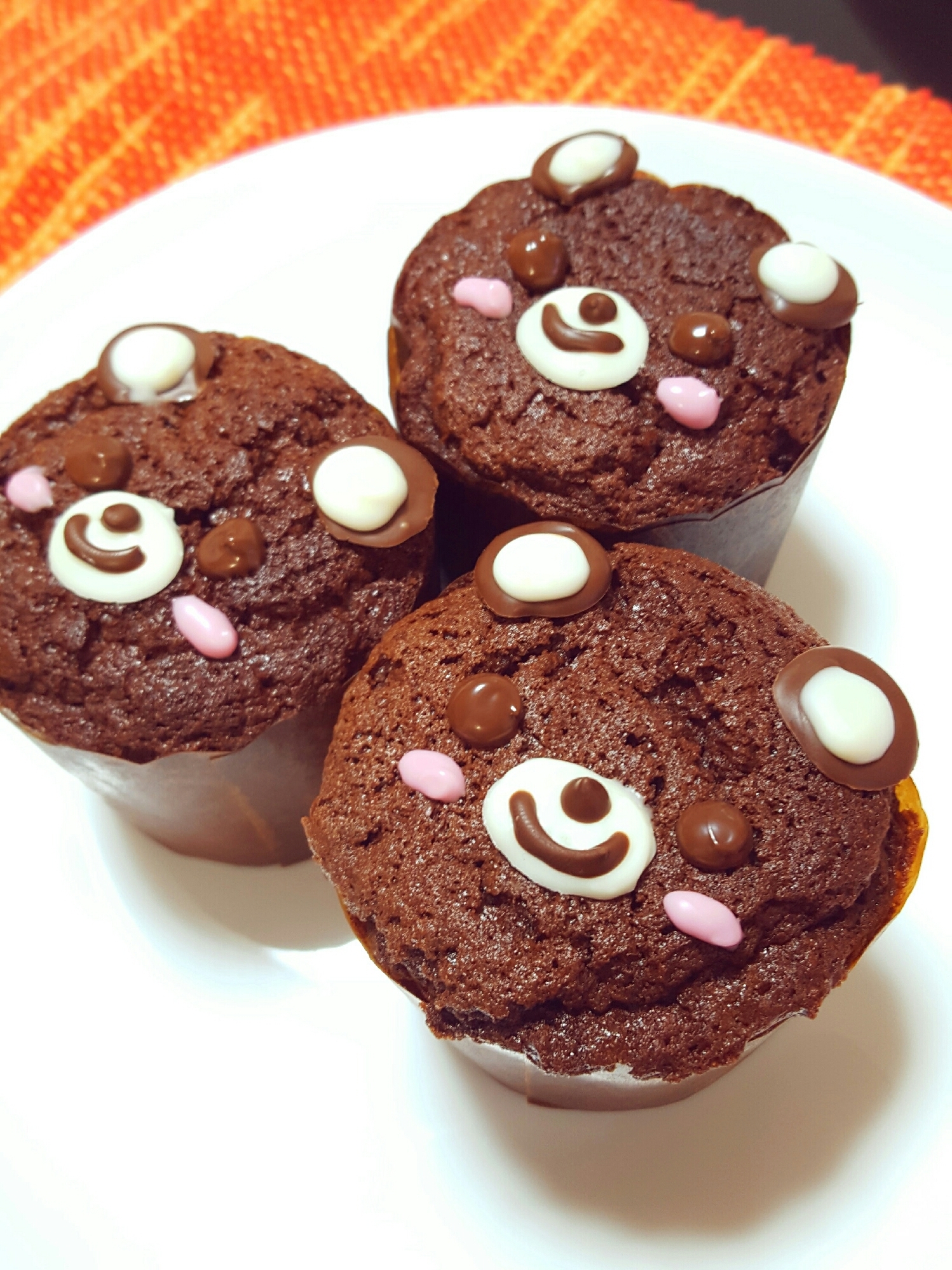 くまさんチョコマフィン レシピ 作り方 By ありすlove 楽天レシピ
