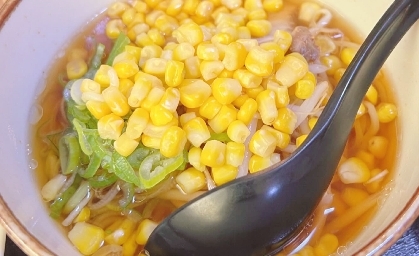 夏らしい醤油ラーメン。