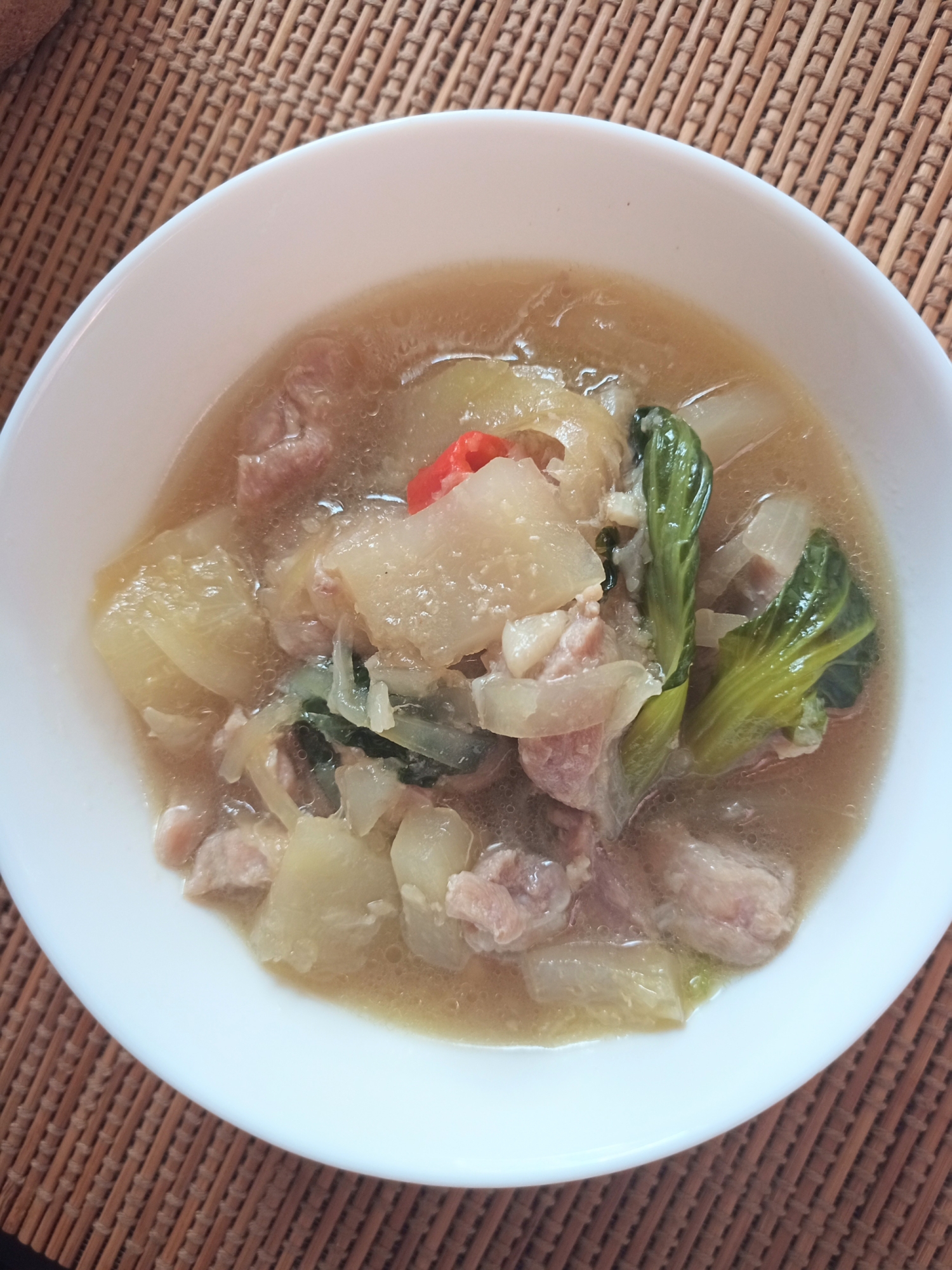 グリーンパパイヤのチキンスープ