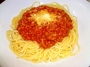 フレッシュトマトで作るミートスパゲティ