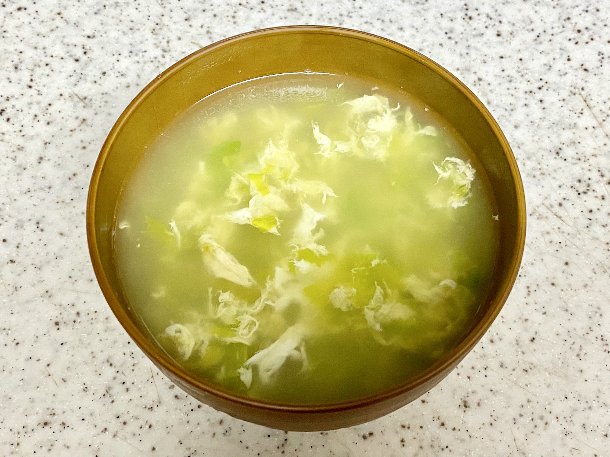 ふわたまセロリの葉スープ