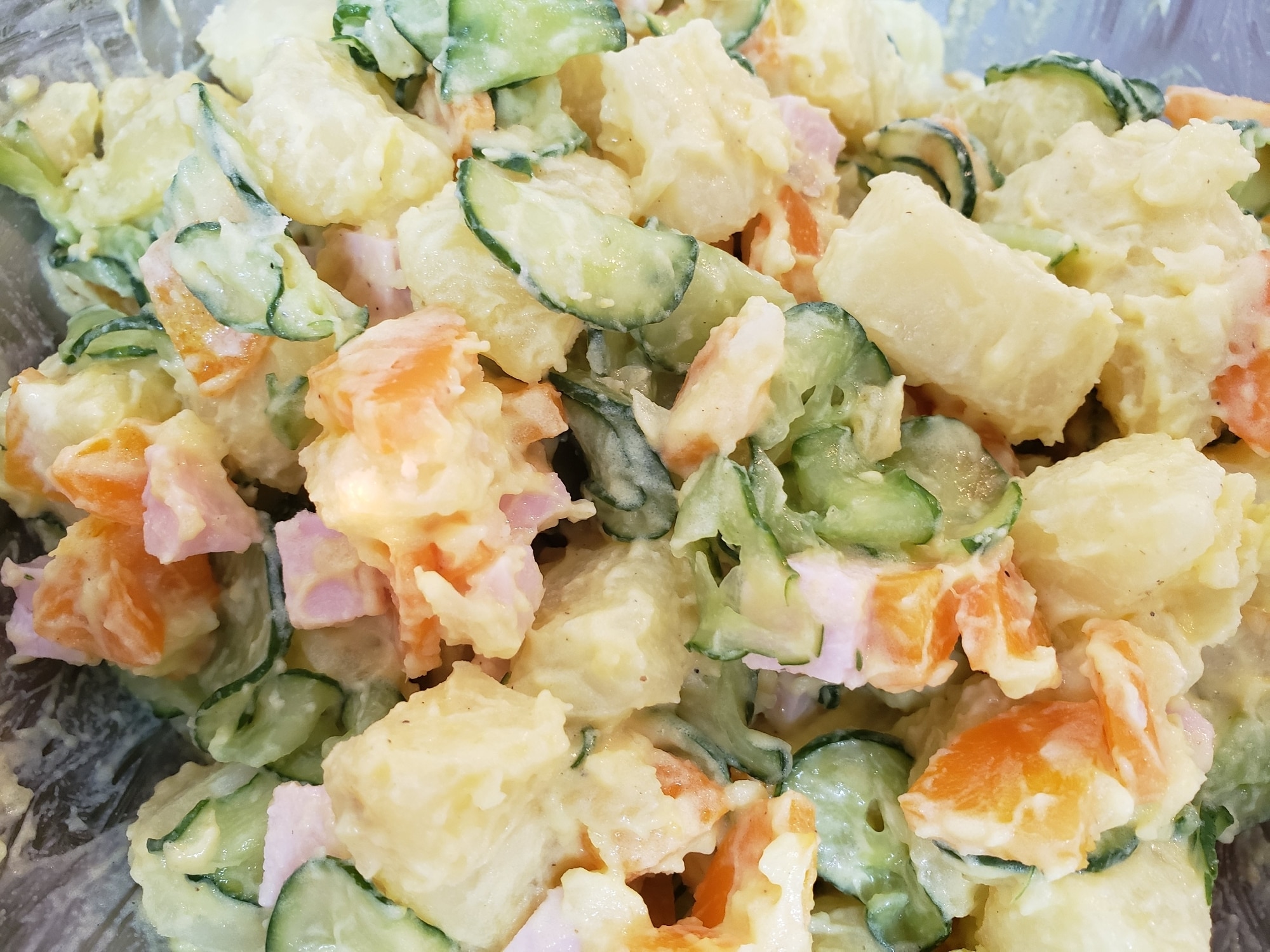 素材の味を引き立たせる潰さないポテトサラダ♪ レシピ・作り方 by