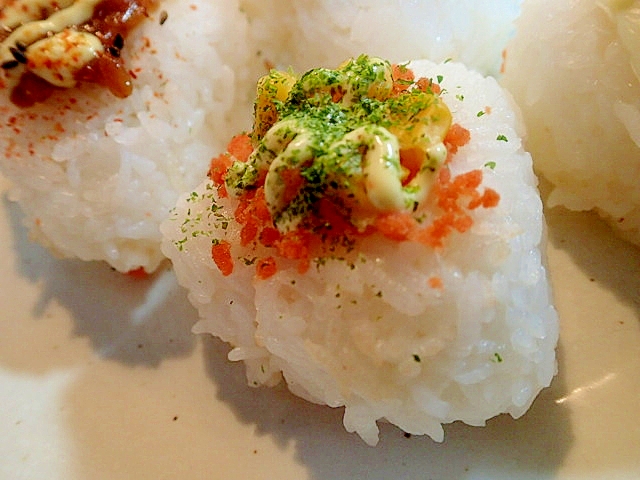 COで　鮭フレークとコーンの焼きおにぎり