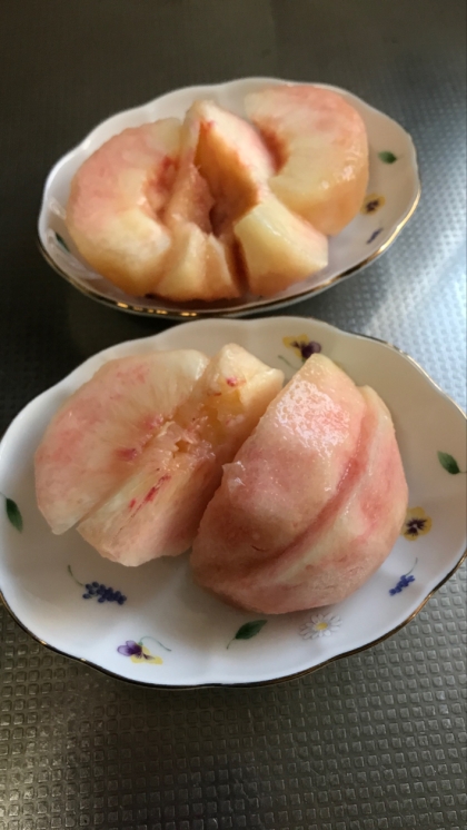 桃やリンゴの変色防止 レモンスプレーとナパージュ