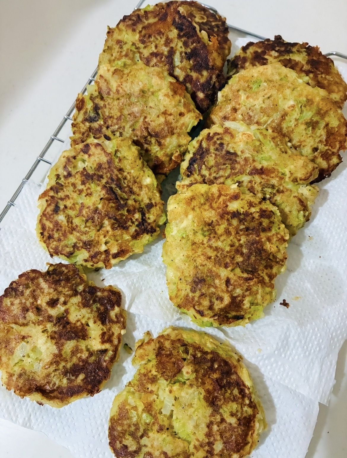 オートミールと強力粉でもっちりお豆腐お好み焼き