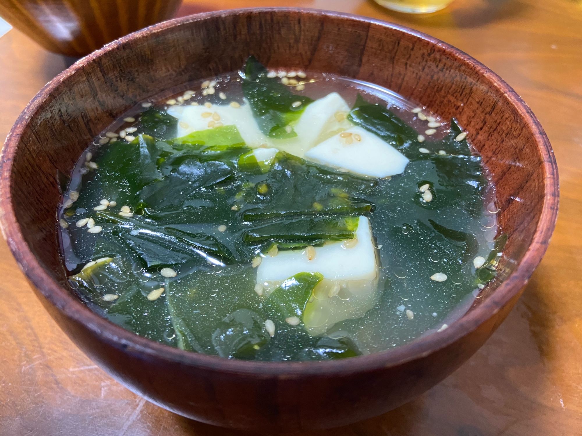 わかめと豆腐の中華スープ