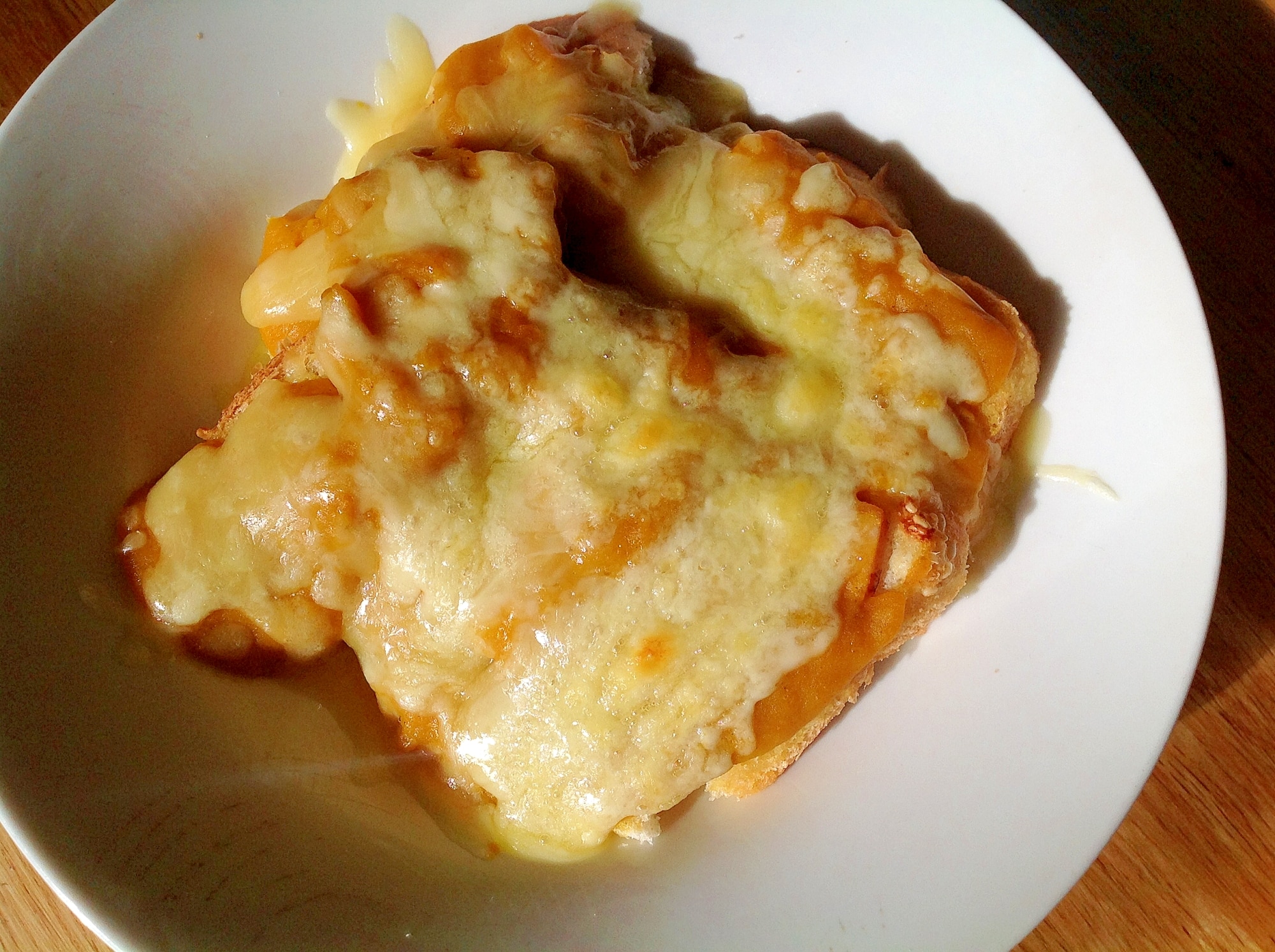 カレー味カボチャスープのパングラタン レシピ・作り方 by
