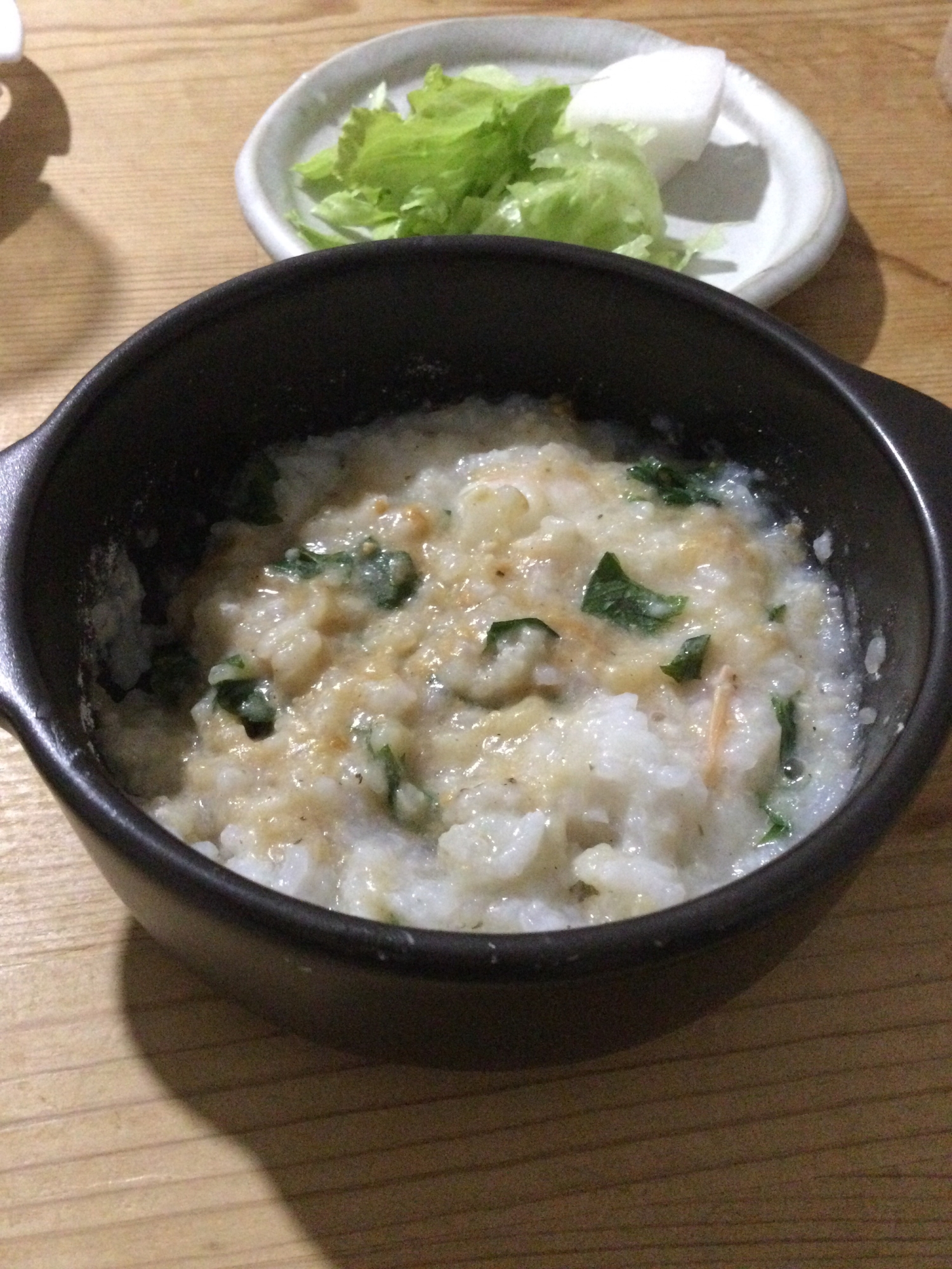 海老大葉そば粉入りおじや♪