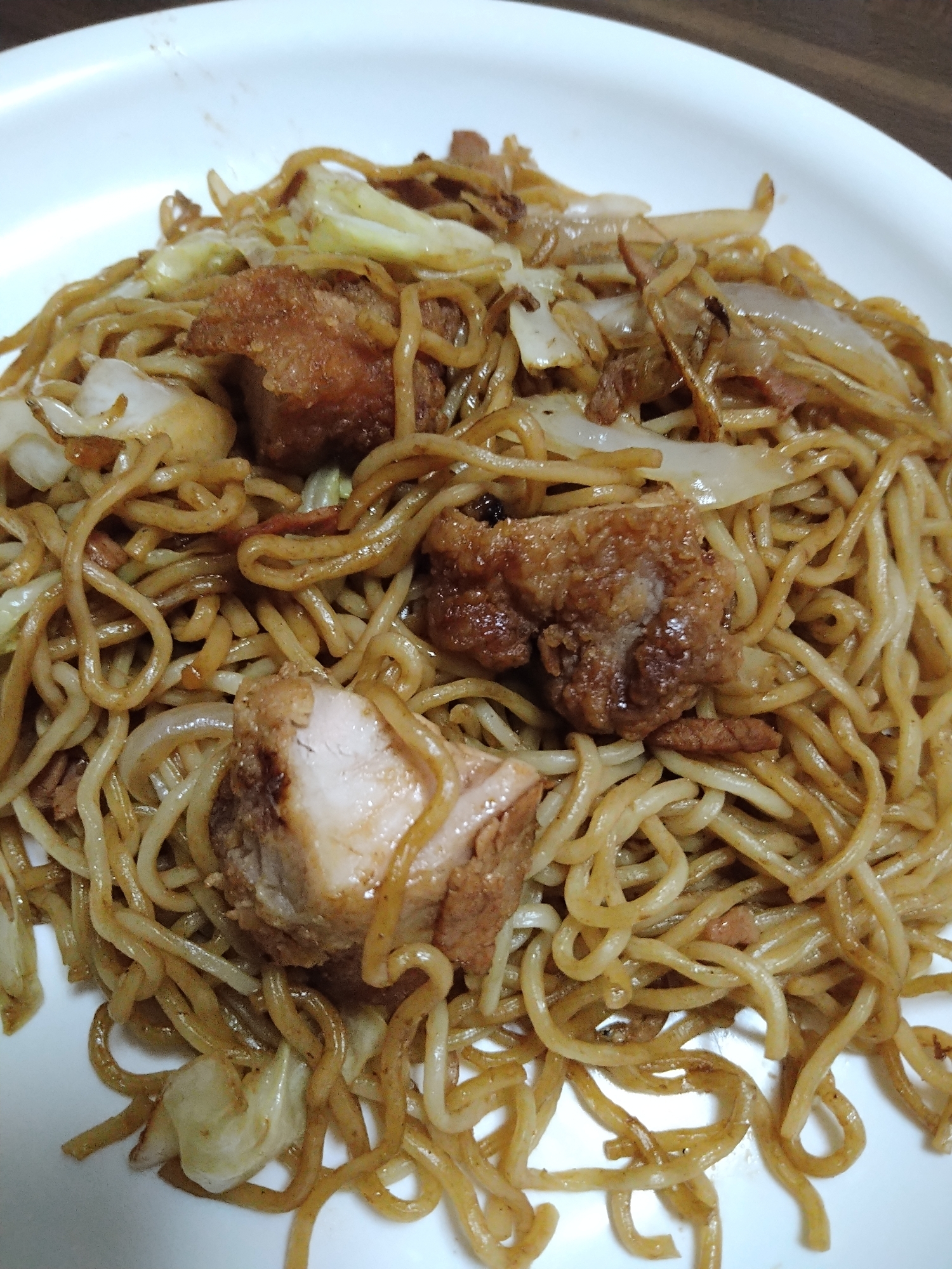 唐揚げ焼きそば